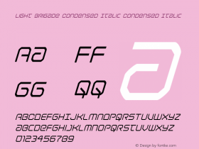 Light Brigade Condensed Italic