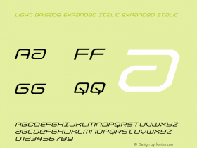 Light Brigade Expanded Italic