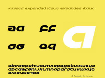 Kovacs Expanded Italic