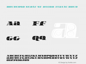 Boldesqo Serif 4F Decor Italic