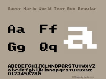 Super Mario World Text Box