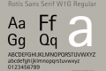 Rotis Sans Serif W1G