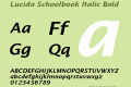 Lucida Schoolbook Italic