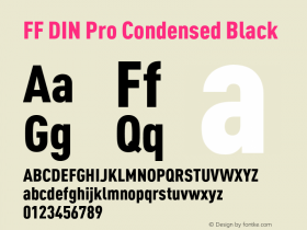 FF DIN Pro Condensed