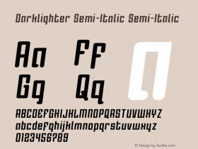 Darklighter Semi-Italic