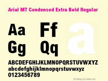 Arial MT Condensed Extra Bold