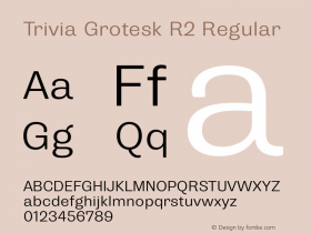 Trivia Grotesk R2