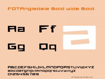 FOTAngledale Bold wide