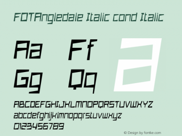 FOTAngledale Italic cond