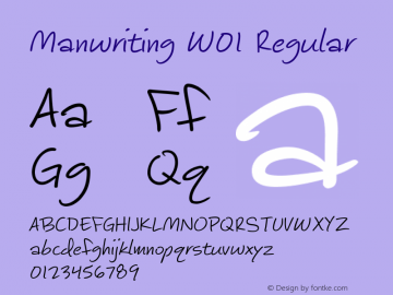 Manwriting W01