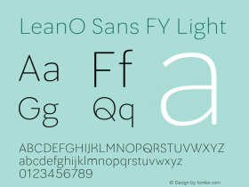 LeanO Sans FY