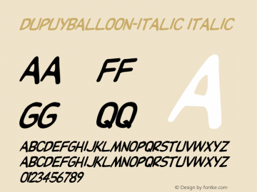 DupuyBALloon-Italic