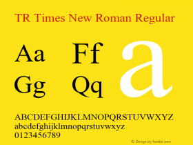 TR Times New Roman