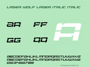 Laser Wolf Laser Italic