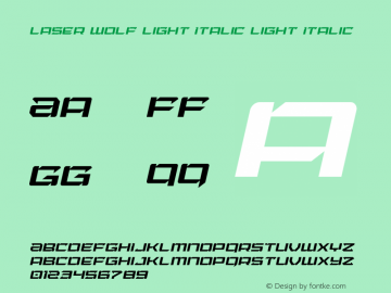Laser Wolf Light Italic