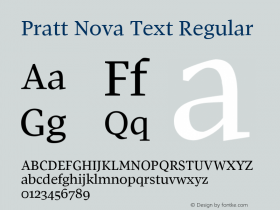 Pratt Nova Text