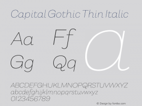 Capital Gothic