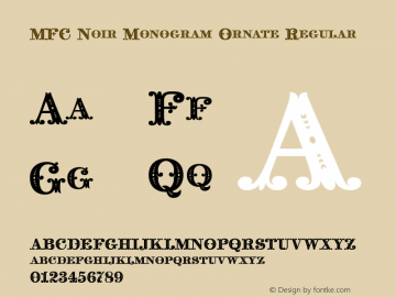 MFC Noir Monogram Ornate