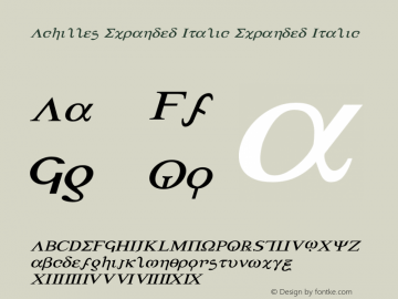 Achilles Expanded Italic