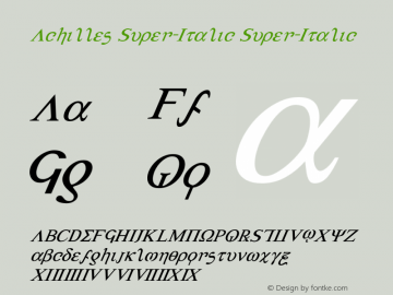 Achilles Super-Italic