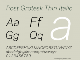 Post Grotesk