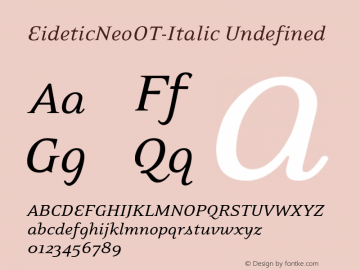 EideticNeoOT-Italic