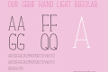 Our Serif Hand Light