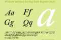 William Subhead Std Reg Italic