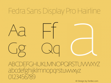 Fedra Sans Display Pro
