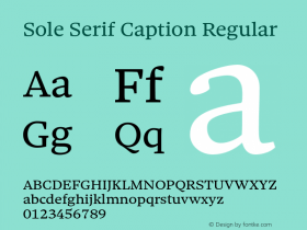 Sole Serif Caption