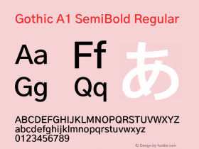 Gothic A1 SemiBold