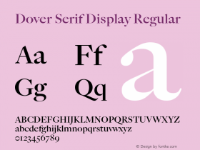 Dover Serif Display