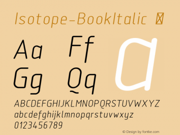 Isotope-BookItalic