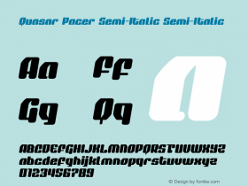 Quasar Pacer Semi-Italic