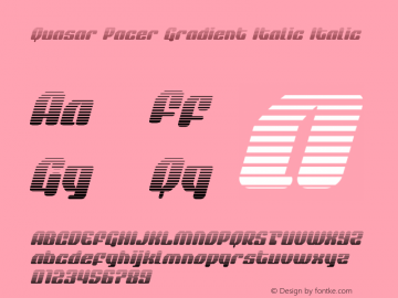 Quasar Pacer Gradient Italic