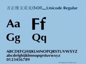 方正维文柔克体OT_Unicode