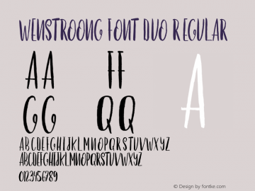 Wenstroong Font Duo
