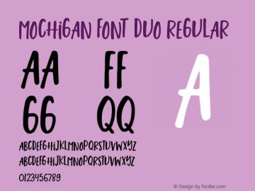 Mochigan Font Duo