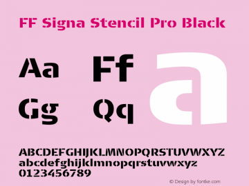 FF Signa Stencil Pro