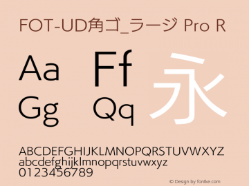 FOT-UD角ゴ_ラージ Pro