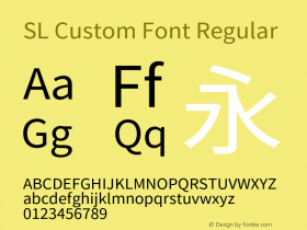SL Custom Font