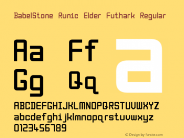 BabelStone Runic Elder Futhark