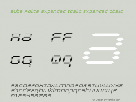 Byte Police Expanded Italic
