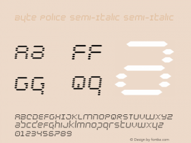 Byte Police Semi-Italic
