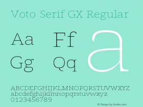 Voto Serif GX