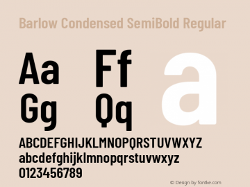 Barlow Condensed SemiBold