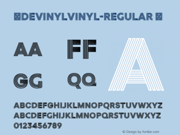 ☞DevinylVinyl-Regular