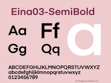 ☞Eina03-SemiBold