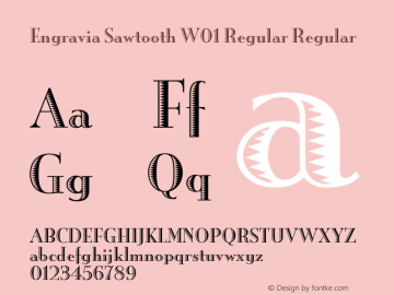 Engravia Sawtooth W01 Regular