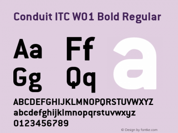 Conduit ITC W01 Bold